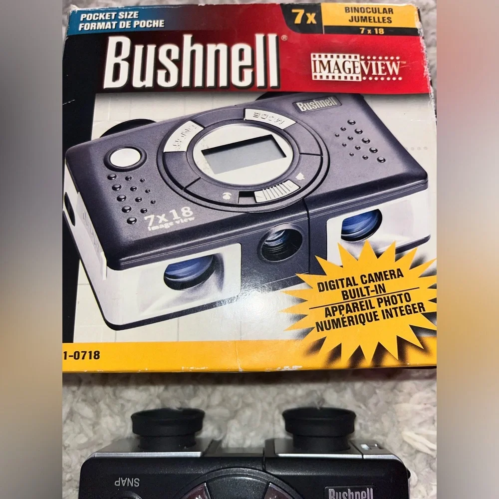 NEW/Bushnell 7x18 Image View Porro Prism Binocular/camera